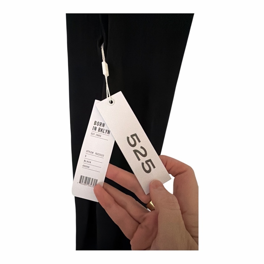 525 AMERICA Open Back Midi Dress in Black - Picture 3 of 4